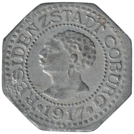 ALLEMAGNE - COBURG - 81.1 - Monnaie de nécessité - 5 pfennig 1917