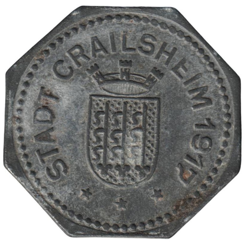 ALLEMAGNE - CRAILSHEIM - 83.1 - Monnaie de nécessité - 5 pfennig 1917
