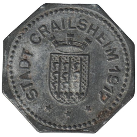 ALLEMAGNE - CRAILSHEIM - 83.1 - Monnaie de nécessité - 5 pfennig 1917
