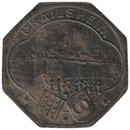ALLEMAGNE - CRAILSHEIM - 83.5 - Monnaie de nécessité - 10 pfennig 1918
