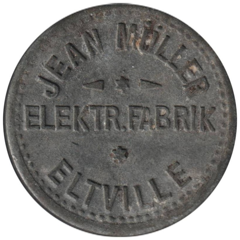 ALLEMAGNE - ELTVILLE - JEAN MULLER ELEKTR.FABRIK - Monnaie de nécessité - 5 pfennig