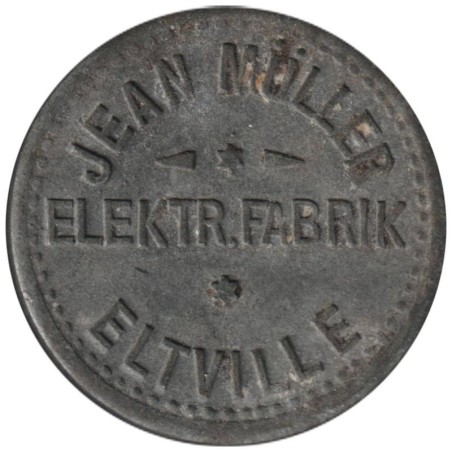 ALLEMAGNE - ELTVILLE - JEAN MULLER ELEKTR.FABRIK - Monnaie de nécessité - 5 pfennig