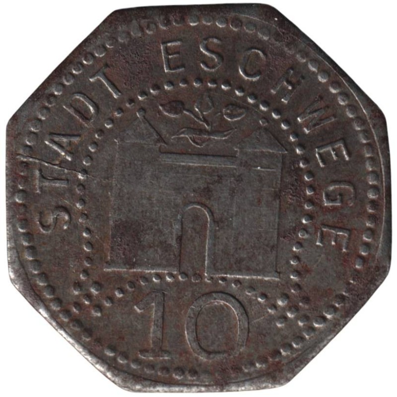 ALLEMAGNE - ESCHWEGE - 121.5 - Monnaie de nécessité - 10 pfennig