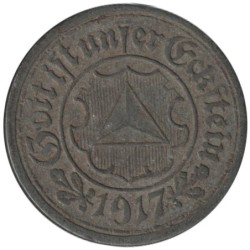 ALLEMAGNE - FRANKENTHAL - 135.5 - Monnaie de nécessité - 10 pfennig 1917