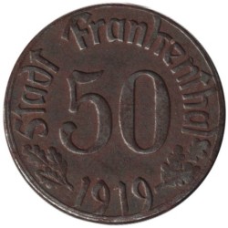 ALLEMAGNE - FRANKENTHAL - 135.14 - Monnaie de nécessité - 50 pfennig 1919