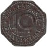 ALLEMAGNE - FRANKENTHAL - ZUCKERFABRIK - Monnaie de nécessité - 10 pfennig 1918