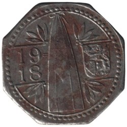 ALLEMAGNE - FRANKENTHAL - ZUCKERFABRIK - Monnaie de nécessité - 10 pfennig 1918