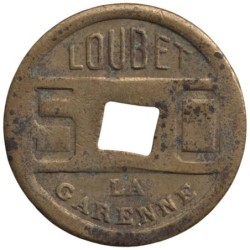 GARENNE COLOMBES (LA) - 1.2 - Monnaie de nécessité - 50 centimes  - TB+