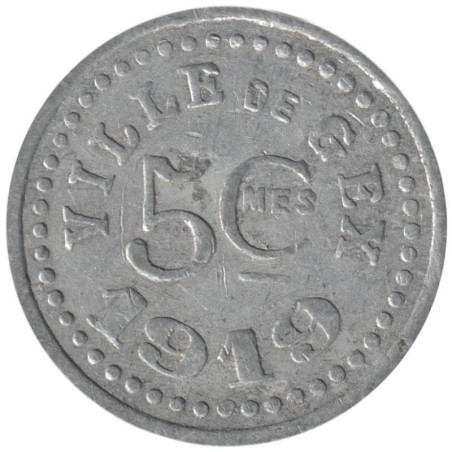 GEX - 1.1 - Monnaie de nécessité - 5 centimes 1919 - TB
