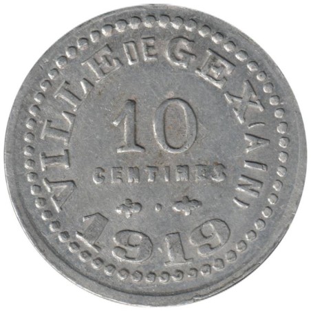GEX - 1.2 - Monnaie de nécessité - 10 centimes 1919 - TB