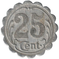 LANDES - 1.7 - Monnaie de nécessité -  25 centimes 1922 - TTB
