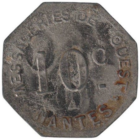 NANTES - 6.1 - Monnaie de nécessité - 10 centimes - TB