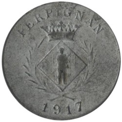 PERPIGNAN - 1.1 - Monnaie de nécessité - 5 centimes 1917 - TB