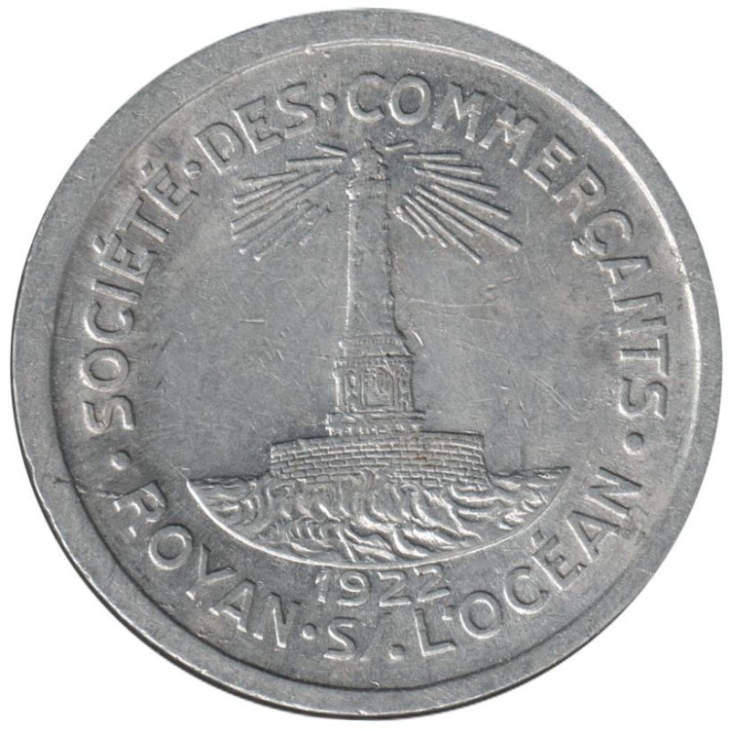 ROYAN - 1.2 - Monnaie de nécessité - 10 centimes 1922 - TTB