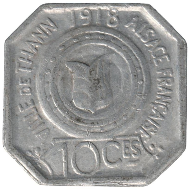 THANN - 1.1 - Monnaie de nécessité - 10 centimes 1918 - TB