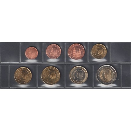 Monnaies euro - ESPAGNE - Série - 2008 - 1 cent à 2 euros