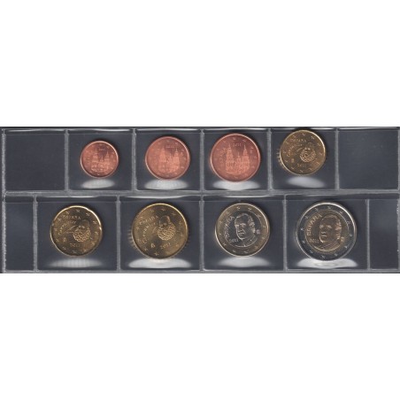 Monnaies euro - ESPAGNE - Série - 2011 - 1 cent à 2 euros