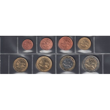 Monnaies euro - LITUANIE - Série - 2015 - 1 cent à 2 euros