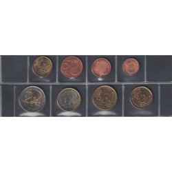 Monnaies euro - LUXEMBOURG - Série - 2002 - 1 cent à 2 euros