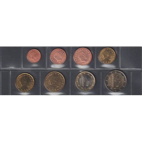 Monnaies euro - LUXEMBOURG - Série - 2008 - 1 cent à 2 euros