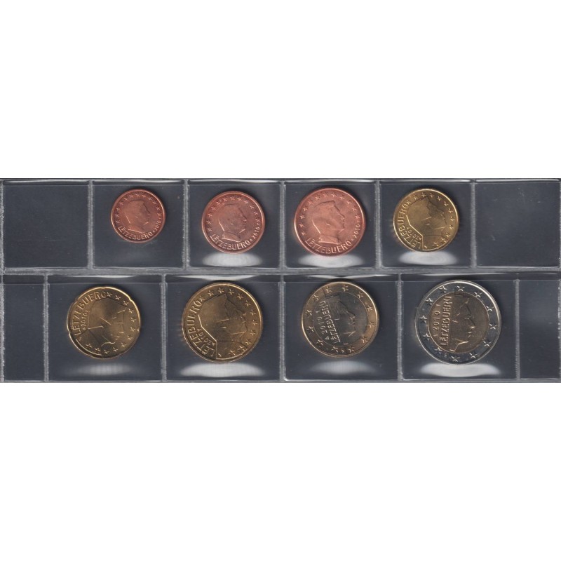 Monnaies euro - LUXEMBOURG - Série - 2010 - 1 cent à 2 euros