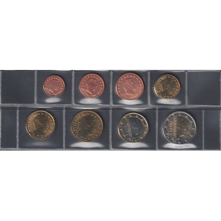 Monnaies euro - LUXEMBOURG - Série - 2012 - 1 cent à 2 euros