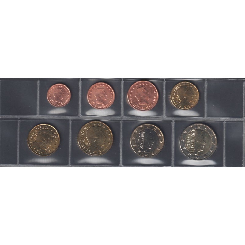 Monnaies euro - LUXEMBOURG - Série - 2017 - 1 cent à 2 euros