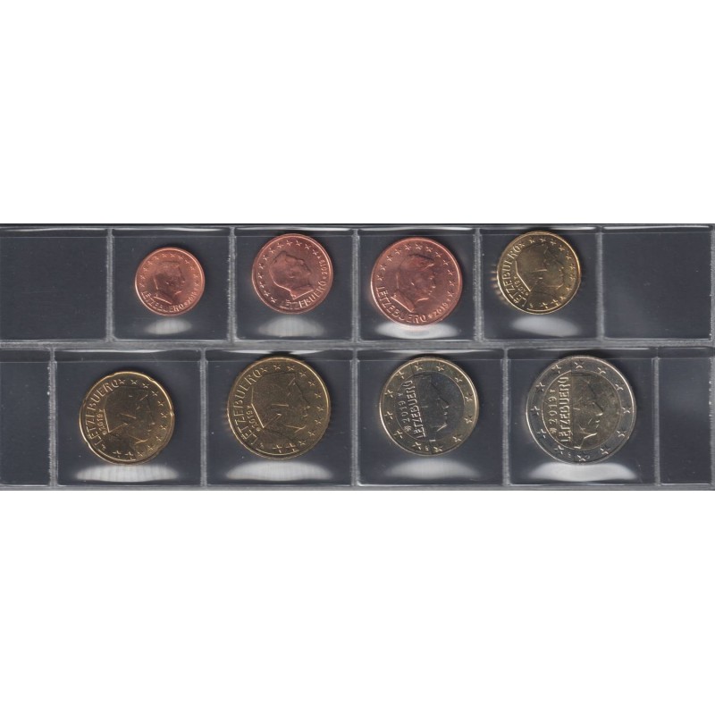Monnaie euro  - LUXEMBOURG - Série - 2019 - 1 cent à 2 euros