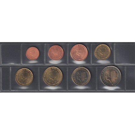 Monnaie euro  - PAYS-BAS - Série - 2007 - 1 cent à 2 euros