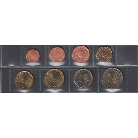 Monnaie euro  - PAYS-BAS - Série - 2008 - 1 cent à 2 euros
