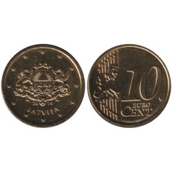 Monnaie euro courante - LETTONIE - 10 cents - 2014