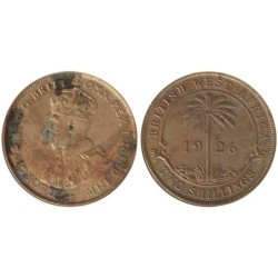 Monnaie monde - AFRIQUE OCCIDENTALE BRITANNIQUE - KM13b - 2 shillings 1926