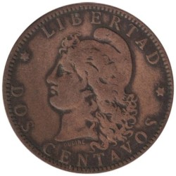Monnaie monde - ARGENTINE - KM33 - 2 centavos 1885