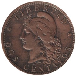 Monnaie monde - ARGENTINE - KM33 - 2 centavos 1889