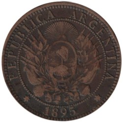 Monnaie monde - ARGENTINE - KM33 - 2 centavos 1895