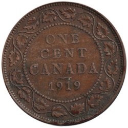Monnaie monde - CANADA - KM21 - 1 cent 1919
