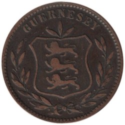 Monnaie monde - GUERNESEY - KM7 - 8 doubles 1902