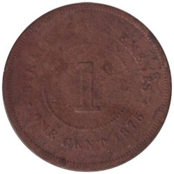 Monnaie monde - ETABLISSEMENTS DES DETROITS - KM9 - 1 cent 1875