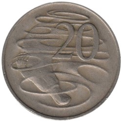 Monnaie monde - AUSTRALIE - KM66 - 20 cents 1968