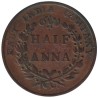 Monnaie monde - INDES BRITANNIQUES - KM447.1 - 1/2 anna 1835 - Madras