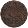 Monnaie monde - INDES BRITANNIQUES - KM447.1 - 1/2 anna 1835 - Madras
