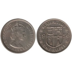 Monnaie monde - ILE MAURICE - KM35.1 - 1 rupee 1956