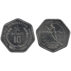 Monnaie monde - MADAGASCAR - KM18 - 10 ariary 1992