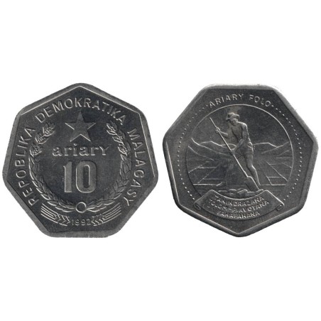 Monnaie monde - MADAGASCAR - KM18 - 10 ariary 1992