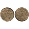 Monnaie monde - MAROC - Y42 - 2 francs 1945-1364