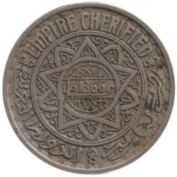 Monnaie monde - MAROC - Y45 - 20 francs AH1366 - 1947