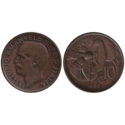 Monnaie monde - ITALIE - KM60 - 10 centesimi 1920 R