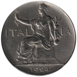 Monnaie monde - ITALIE - KM62 - 1 lira 1924 R