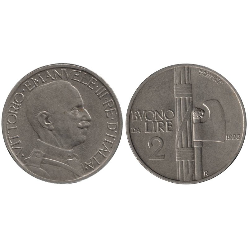Monnaie monde - ITALIE - KM63 - 2 lire 1923 R