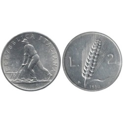 Monnaie monde - ITALIE - KM88 - 2 lire 1950 R